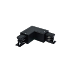 GENIUS SQUARE Eckverbinder 90° Schutzleiter links schwarz